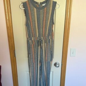 Current Air Striped Sleeveless Jumpsuit